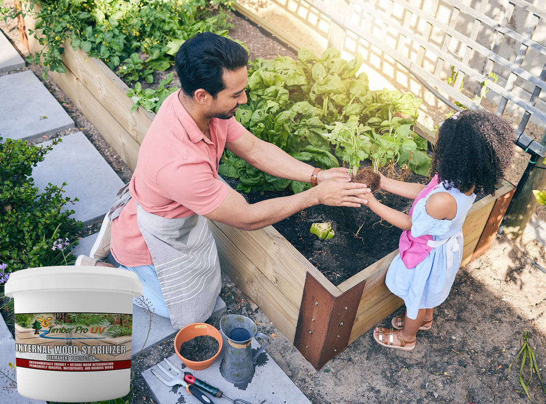 Protect Raised Bed Gardens with Internal Wood Stabilizer (IWS)